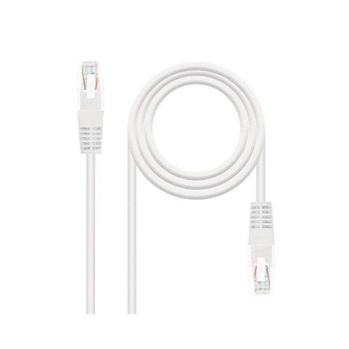 Cable De Red RJ45 UTP Cat6 0.30 M Blanco Nanocable