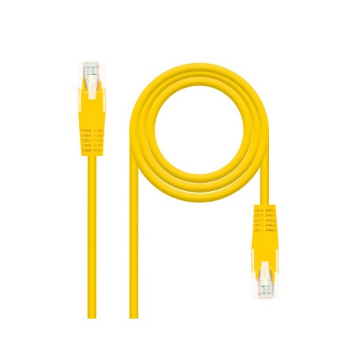 Cable De Red Latiguillo RJ45 UTP CAT6 0.25 M Amarillo