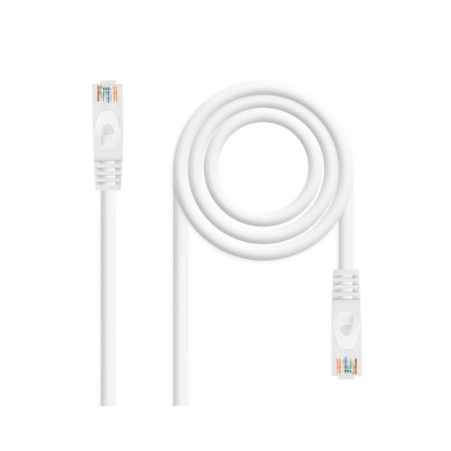 Cable De Red Latiguillo RJ45 UTP Cat6a 0.30 M Blanco Nanocable