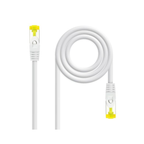 Cable De Red Latiguillo RJ45 SFTP Cat6a 0.30 M Blanco Nanocable