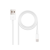 Cable Datos/cargador Usb Lightning 0.5m Blanco Nanocable