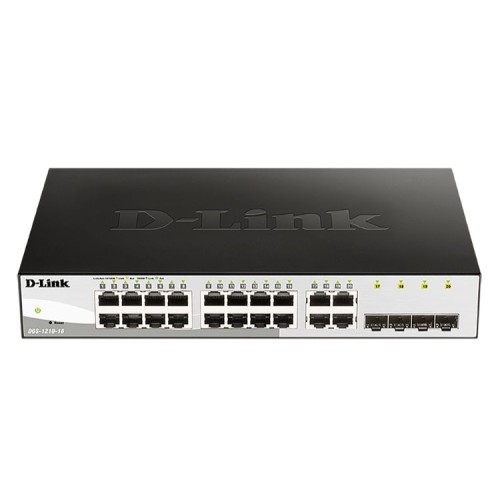 Switch Gestionado Inteligente D-Link de 16 Puertos con 4 Combo SFP