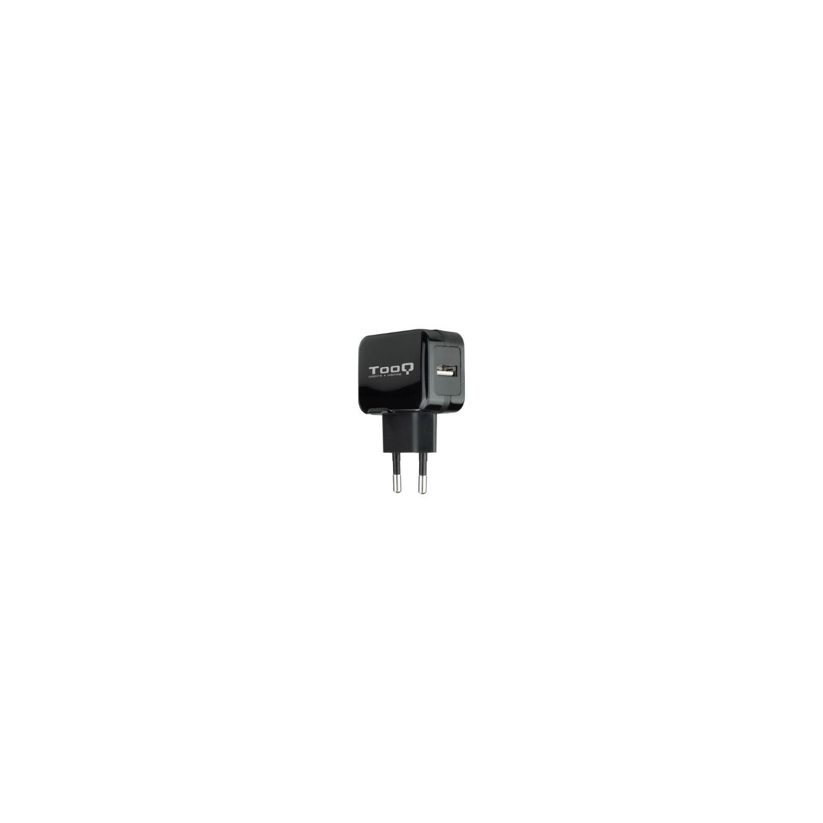 Cargador Pared Automático 1xUSB 5V 2.4A Negro Tooq