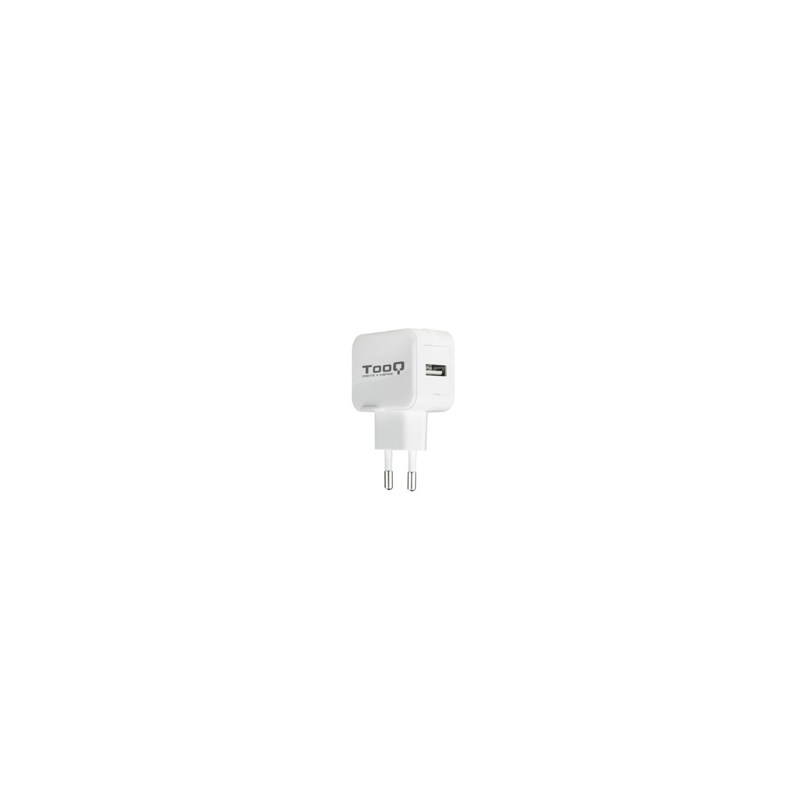 Cargador de Pared Tooq 1xUSB 5V 2.4A Blanco