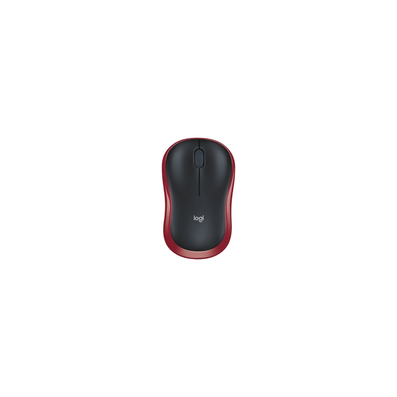 Ratón Óptico Wireless M185 Rojo Logitech