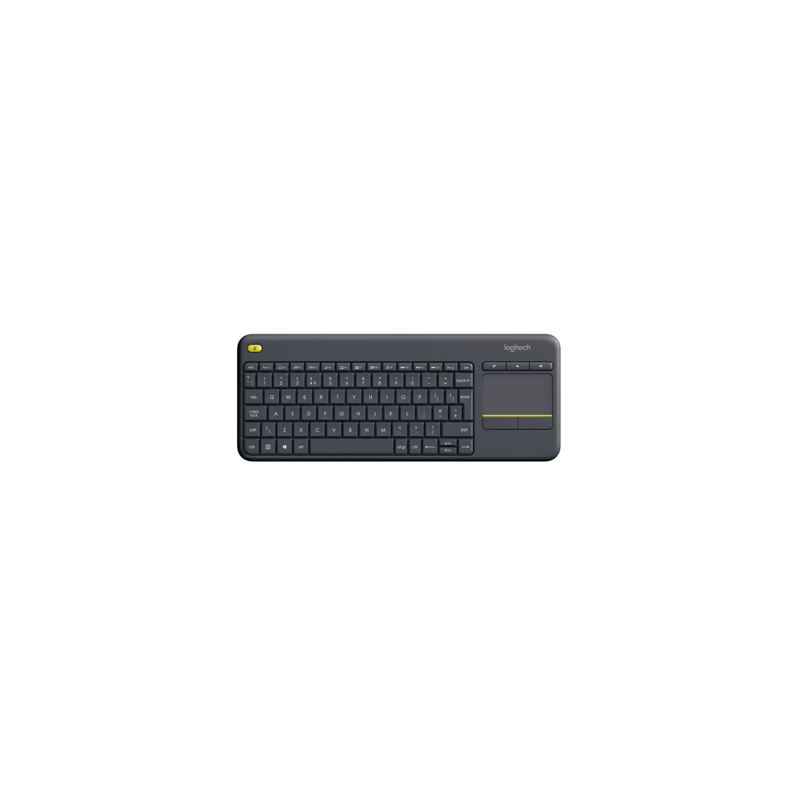 Logitech K400 Wireless Keyboard with Touch Pad Black