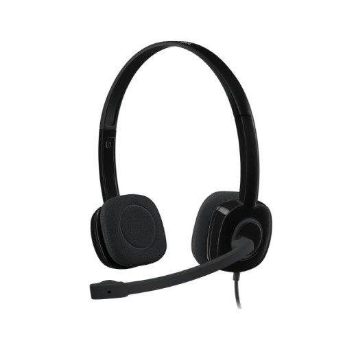 Logitech H151 Noise-Canceling Headphones Black