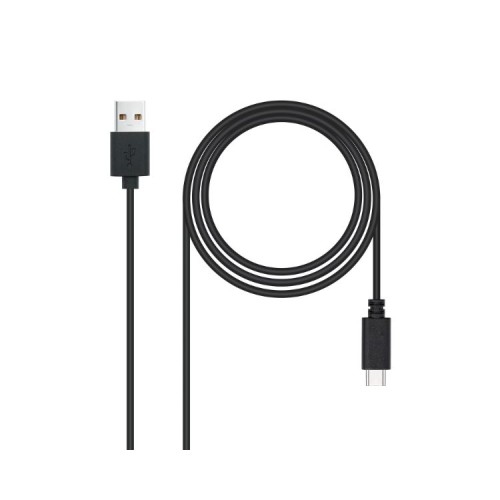 Cable Nanocable USB 2.0 3A Tipo C a A 3M Negro