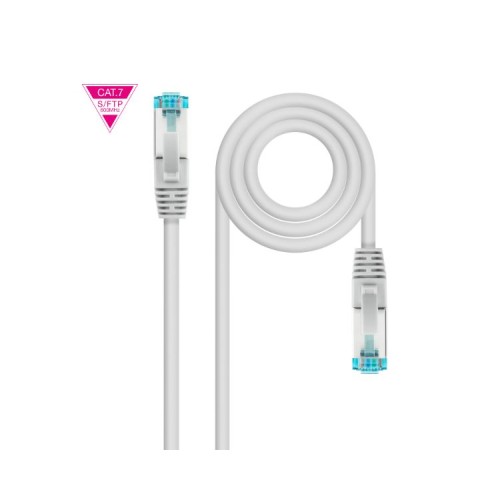 Cable De Red Latiguillo 600MHz LSZH SFTP PIMF Cat7 20M Gris Nanocable