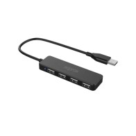 Hub 4 Puertos USB 2.0 Negro Approx