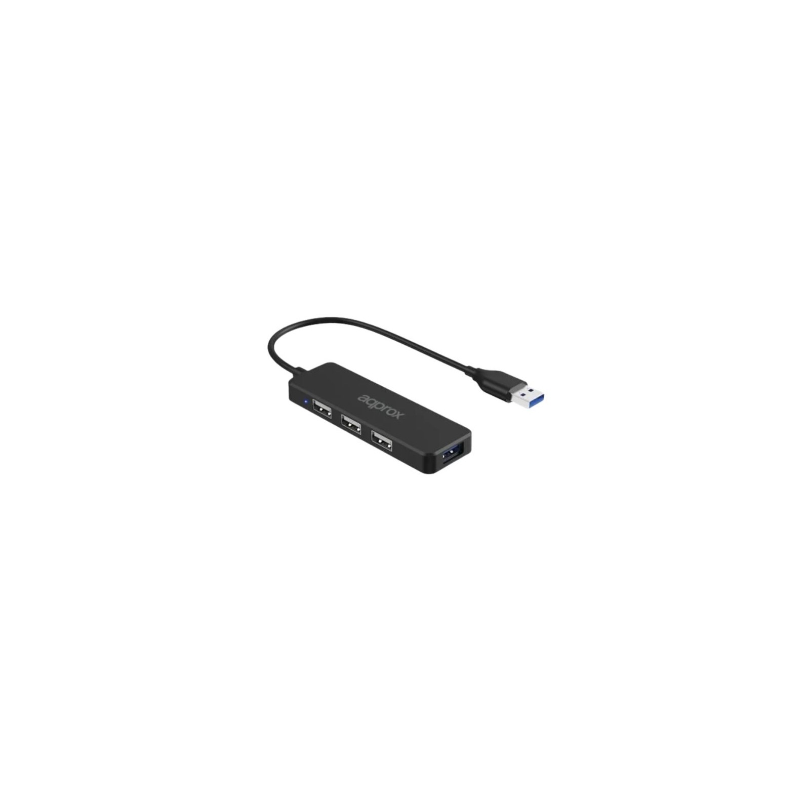 Hub 3 Puertos Usb 2.0 + 1 Puerto Usb 3.0 Negro Approx