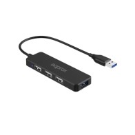 Hub 3 Puertos Usb 2.0 + 1 Puerto Usb 3.0 Negro Approx