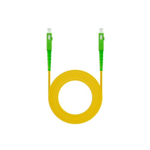 Cable De Fibra Óptica SC/APC A SC/APC Simplex LSZH 1 M Amarillo Nanocable