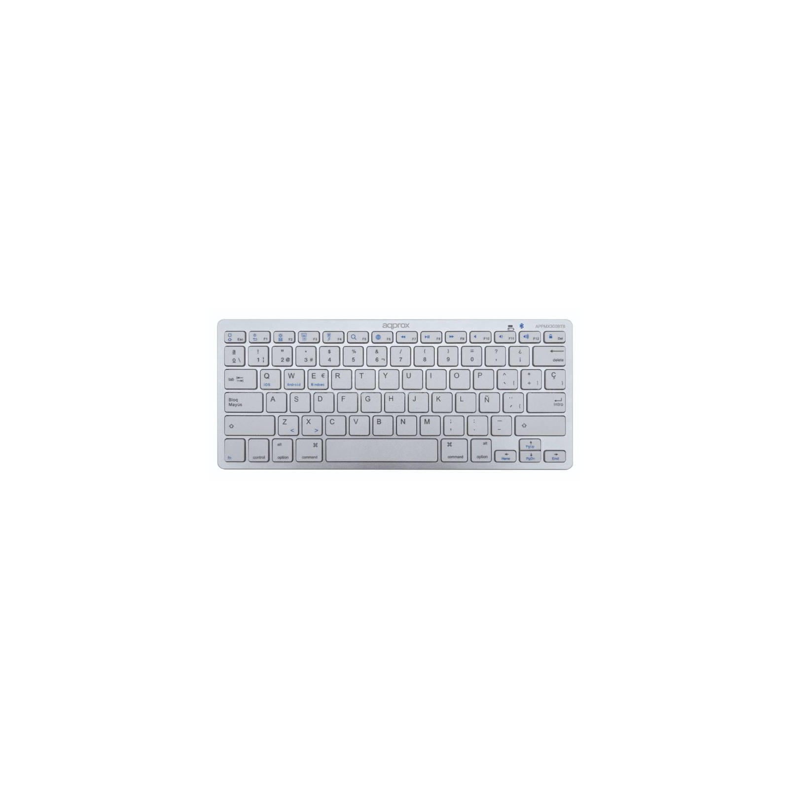 Approx MX300 Wireless Bluetooth Keyboard Silver