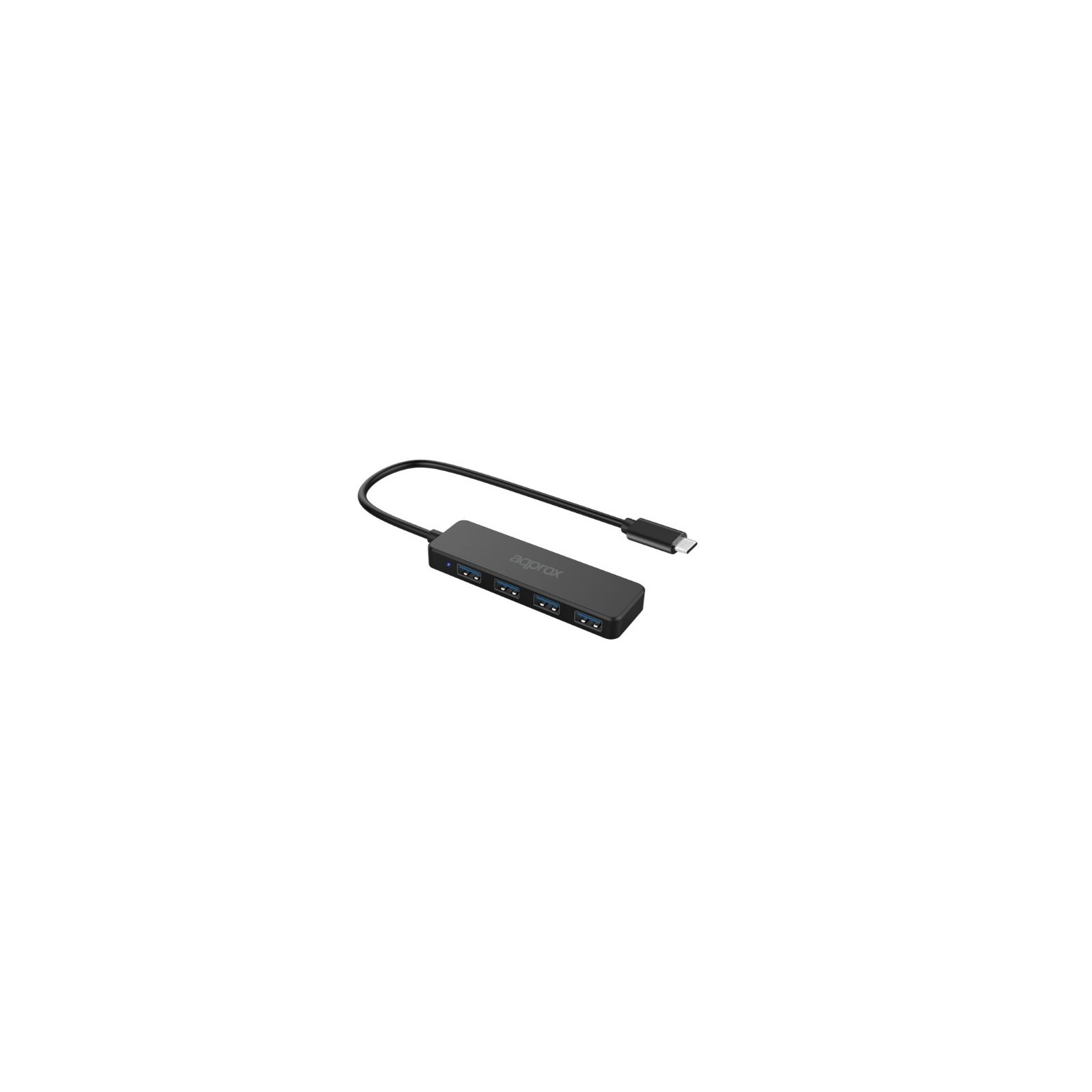 Hub de 4 Puertos USB 3.0 Negro Approx