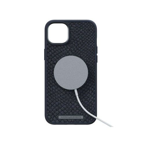 Funda MagSafe iPhone 14 Piel de Salmón Negro Njord