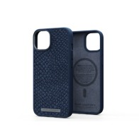 Njord Salmon Leather Case for iPhone 14 Petrol Blue