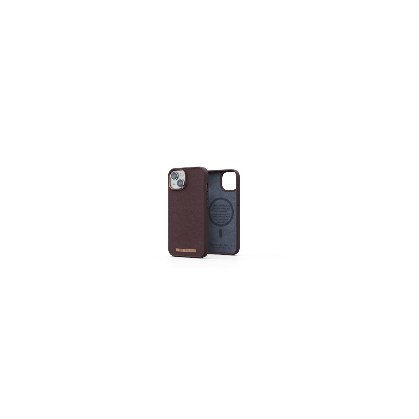 Njord Dark Brown Leather MagSafe Case for iPhone 14