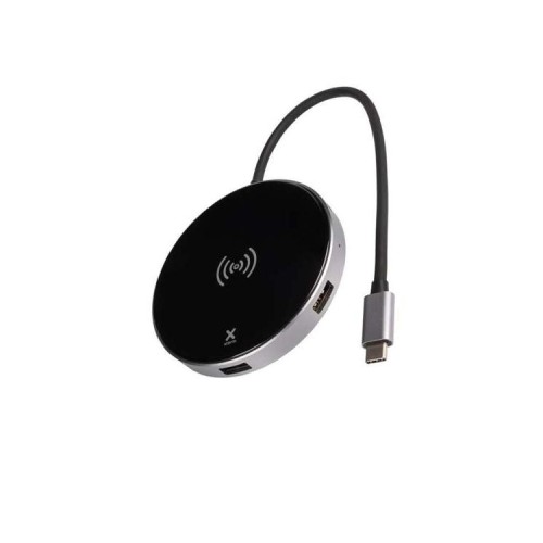 Hub 6 Puertos USB-C + Qi Negro Xtorm