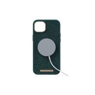 Funda MagSafe iPhone 14 Plus Piel de Salmón Verde Oscuro Njord