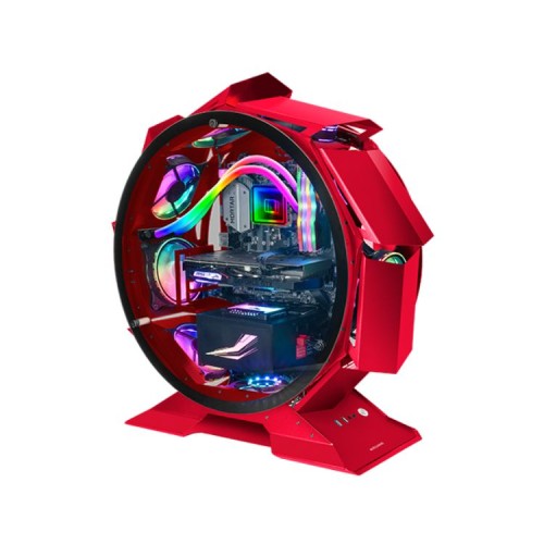 Caja MicroATX MCORB Premium RGB Roja Mars Gaming