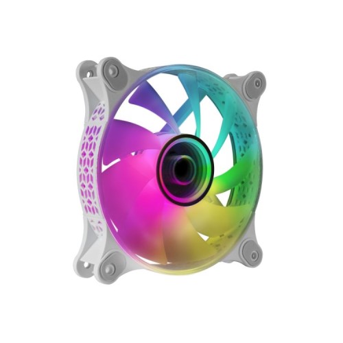 Ventilador Auxiliar A-RGB 120mm MF-3D Blanco Mars Gaming