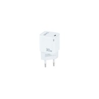 Cargador de Viaje GaN USB-C/PD 30W Blanco Tooq