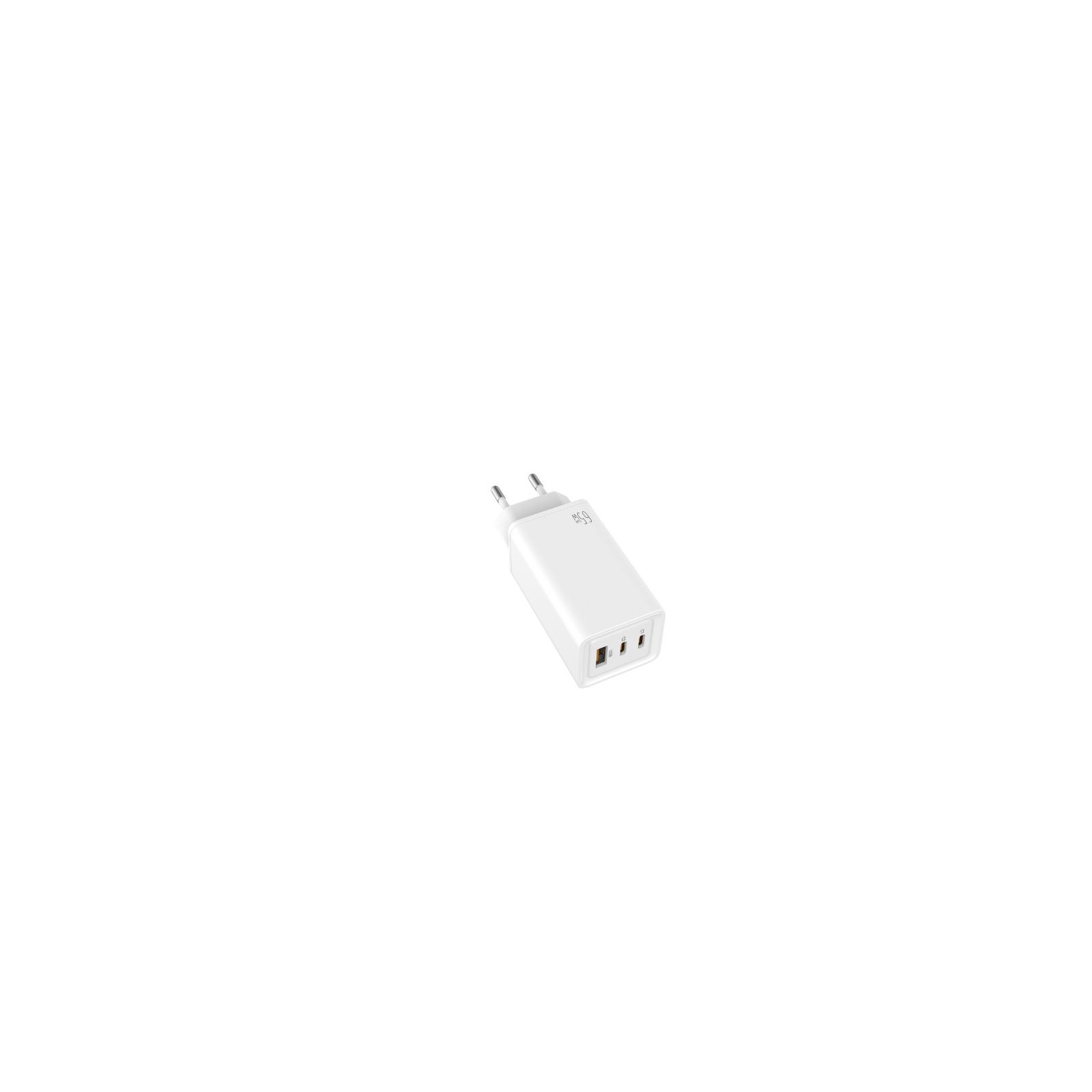 Leotec GaN Wall Charger 2xUSB-C PD USB-A 65W White