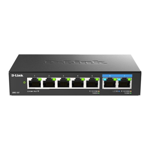 D-link Switch 7 Puertos 10/100/1gbit W/2 Puertos 2.5g