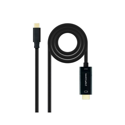 Conversor Usb-c A Hdmi 1.4 4k 1.8m Negro Nanocable