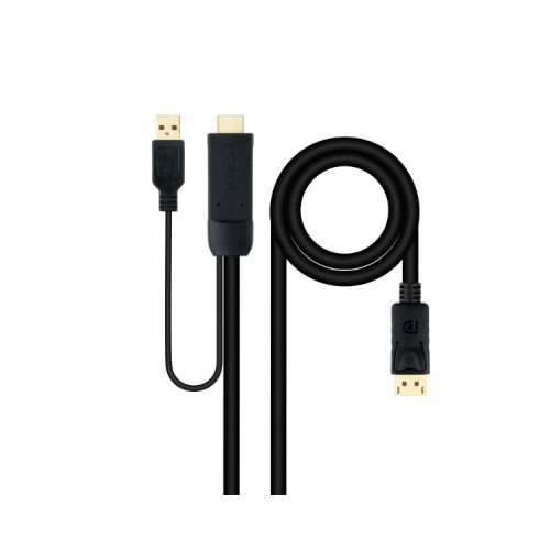 Conversor DisplayPort V1.2 a HDMI 2.0 1.8M Negro Nanocable