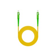 Cable De Fibra Optica SC/APC A SC/APC Simplex LSZH 120 M Amarillo Nanocable