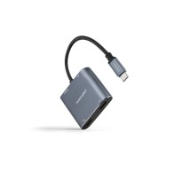 Conversor USB-C a 2xHDMI/USB 2.0/PD