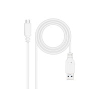 Cable USB 3.1 Gen 2 USB-C a USB-A 0.5m Blanco