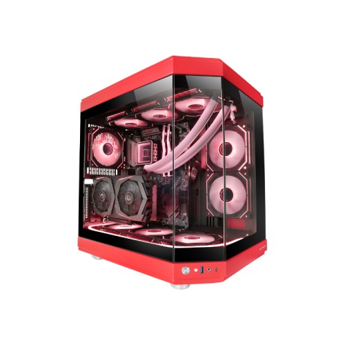 Caja Semitorre ATX MC-3T Rojo Mars Gaming