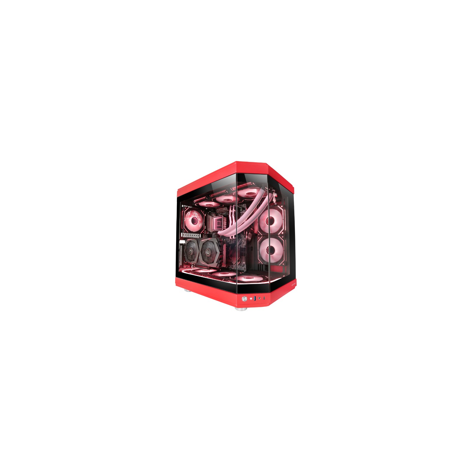 Caja Semitorre ATX MC-3T Rojo Mars Gaming