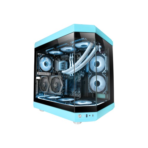 Caja Semitorre ATX MC-3T Azul Mars Gaming