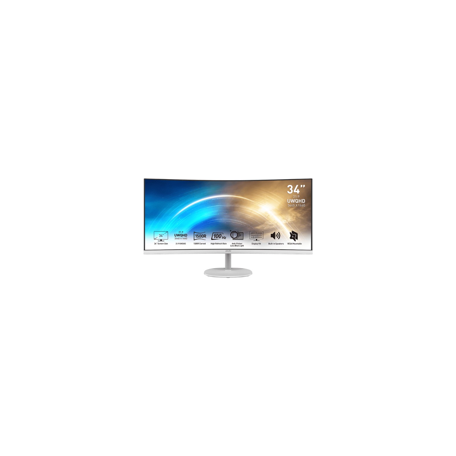 Monitor Ultra Ancho MSI Pro MP341Cqw