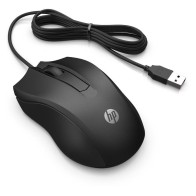 HP 100 Wired Optical Mouse Black