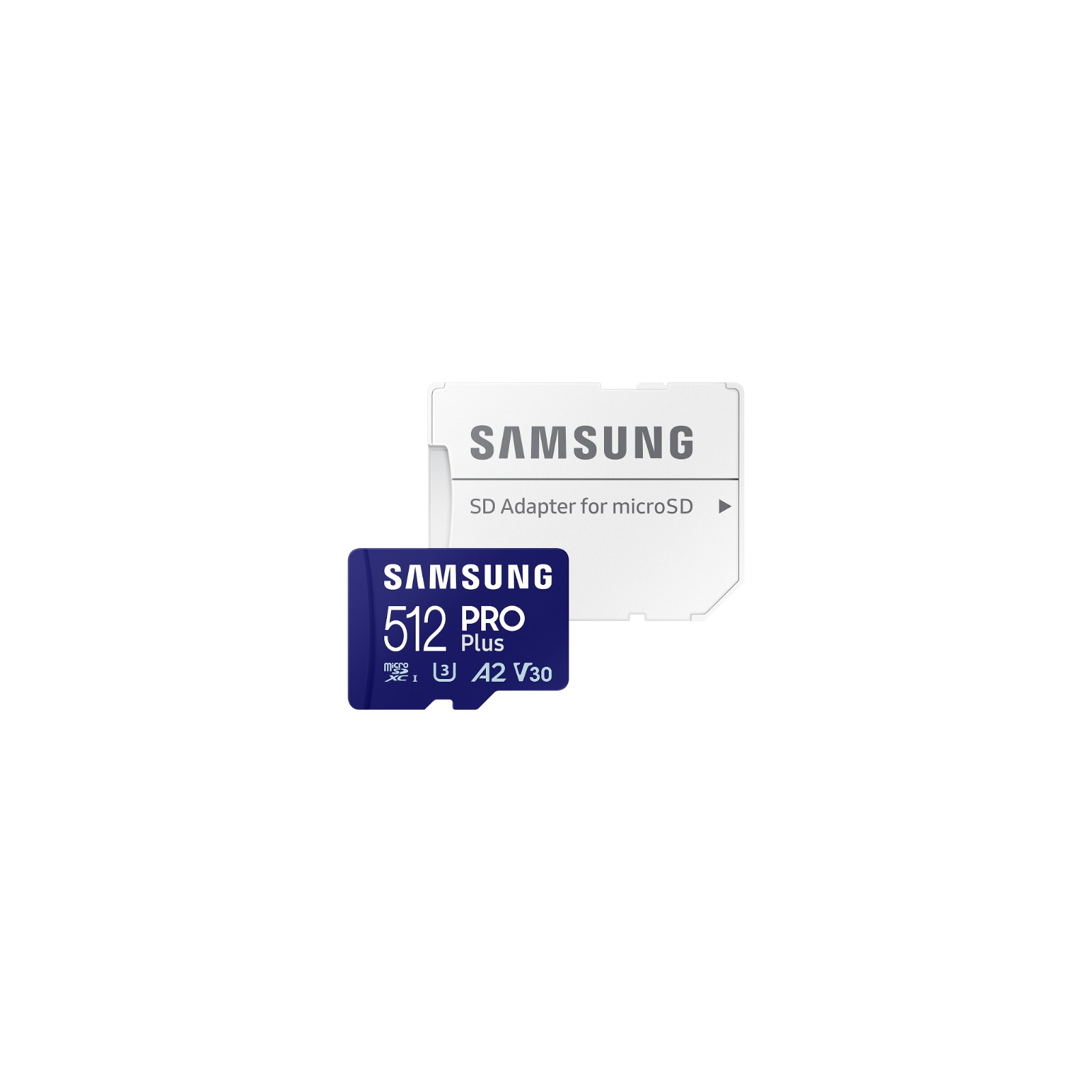 Tarjeta Micro SD Samsung 512 GB Pro Plus Clase 10 con Adaptador