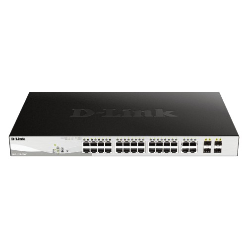 D-Link 28-Port Smart Managed Switch with 4 Combo SFP PoE