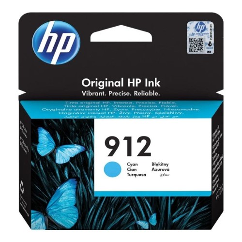 Cartucho de Tinta Cian HP 912 para Impresoras OfficeJet