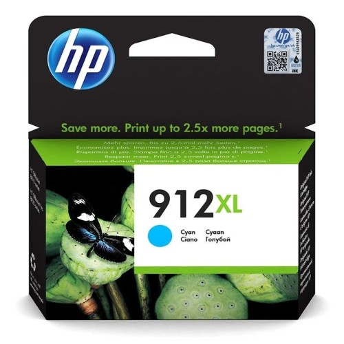 HP 912 XL Cyan Ink Cartridge (3YL81AE)