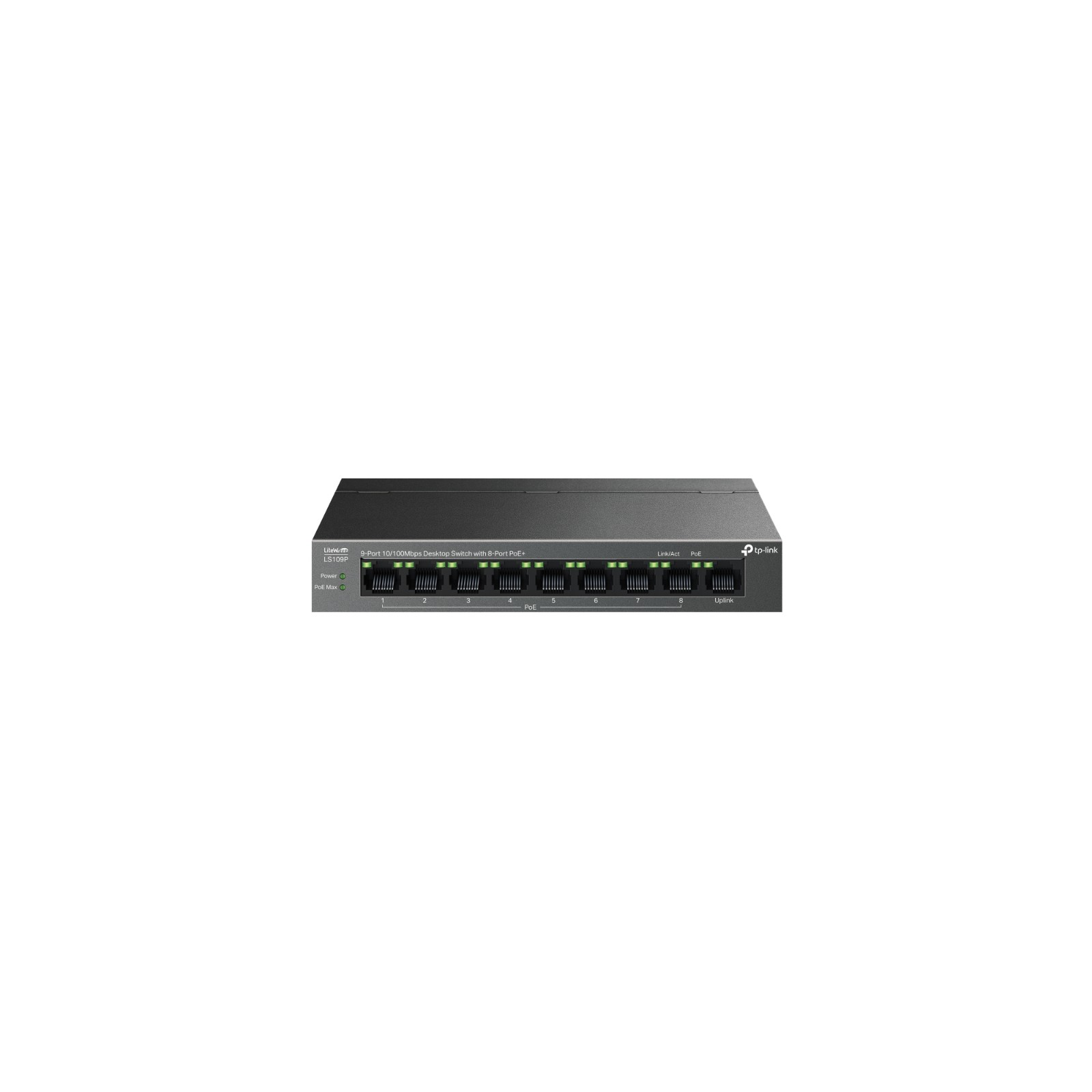 Switch TP-Link 9 Puertos 10/100 8 PoE