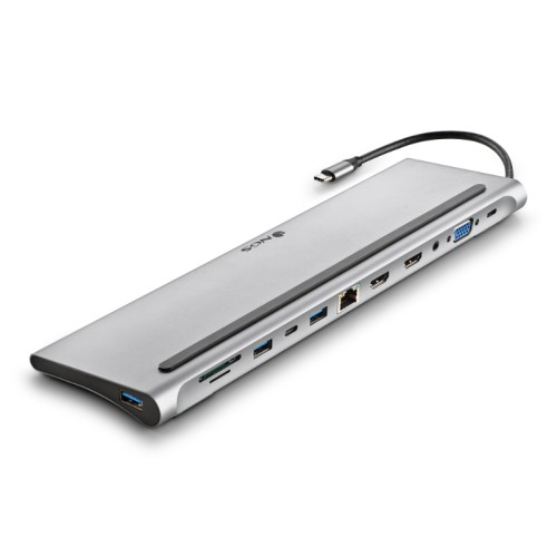 Wonderdock12 12 Port USB-C Hub Grey