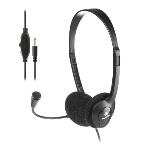 NGS MS 103 Max Headphones with Volume Control in Black