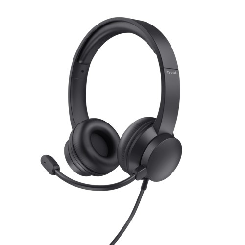 HS-201 Black Headphones Trust