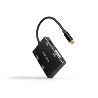 USB-C to HDMI/DVI/DP/VGA 10cm Adapter by Nanocable