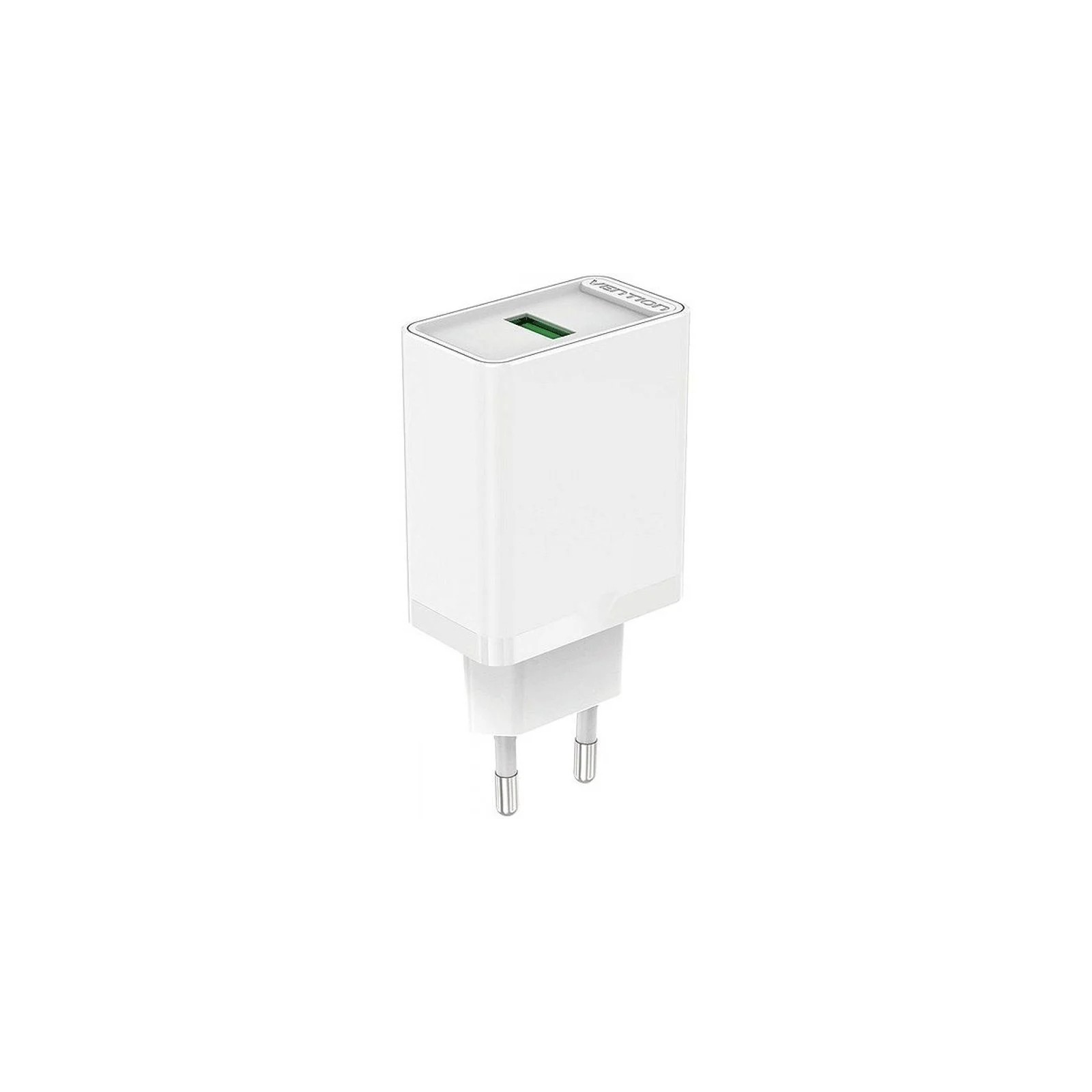 Cargador Pared 18W USB-A 3A Blanco Vention