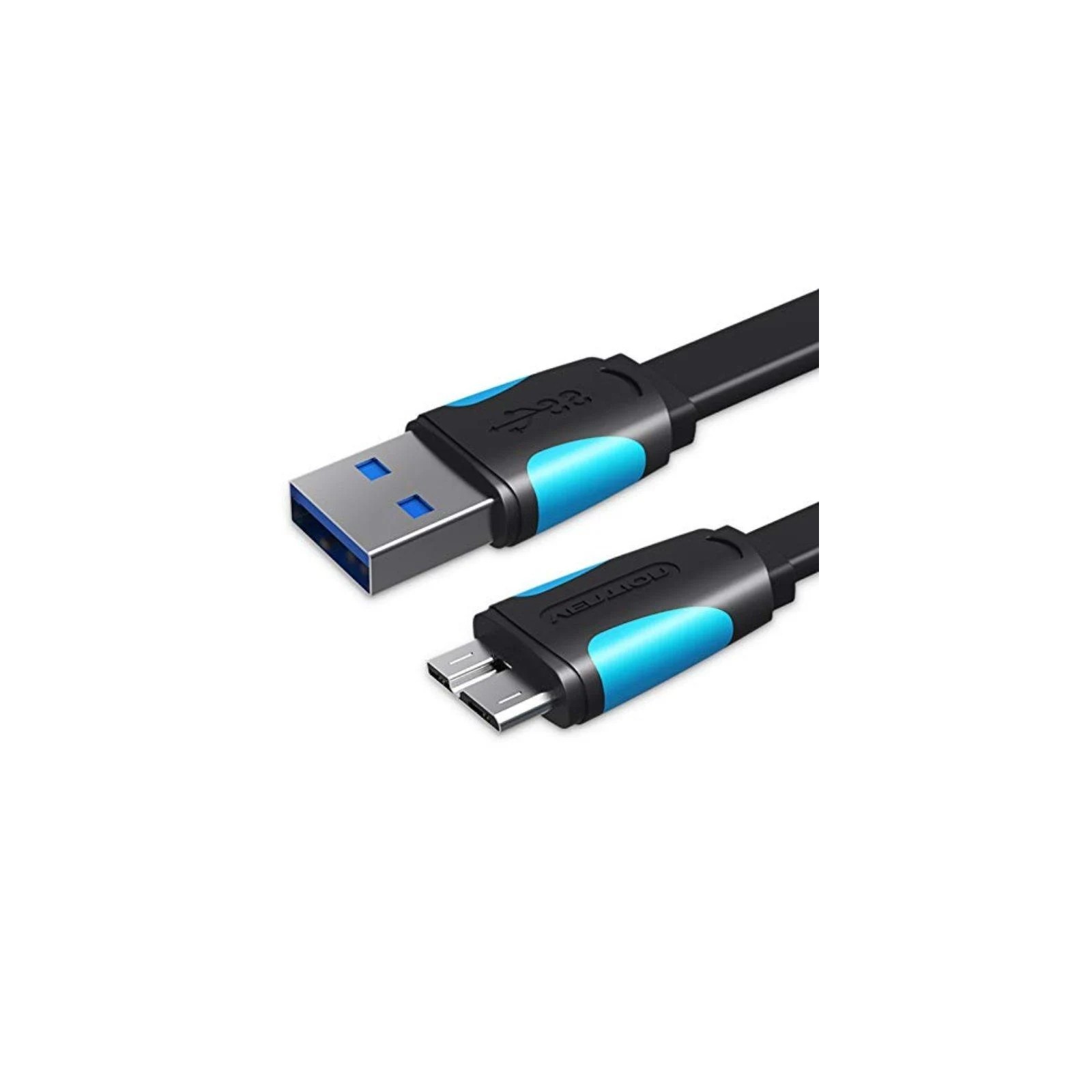 Cable Micro USB A USB-A 3.0 M-M 0.25 M Negro Vention